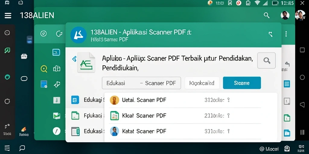 Tampilan antarmuka aplikasi 138ALIEN yang memudahkan pemindaian PDF.