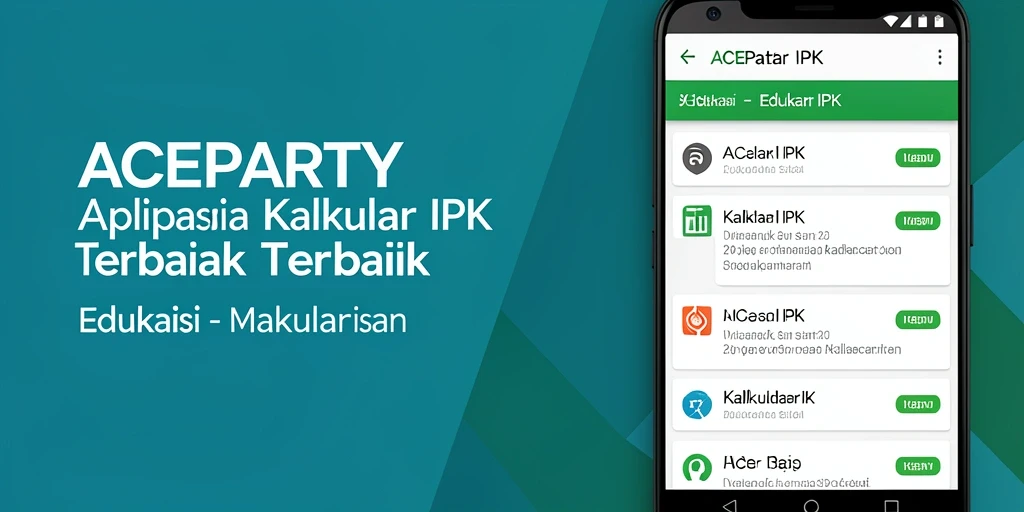 Tampilan utama ACEPARTY dengan fungsi Kalkulator IPK yang intuitif.
