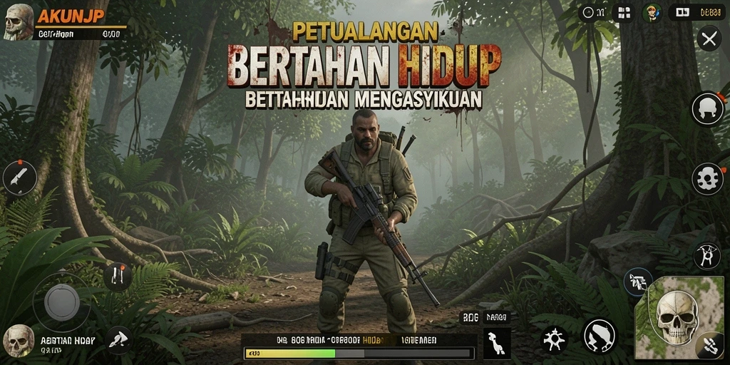 Tampilan antarmuka permainan AKUNJP yang menarik dan interaktif.