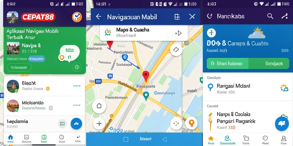 Antarmuka CEPAT88 yang intuitif dan mudah digunakan untuk Navigasi Mobil.
