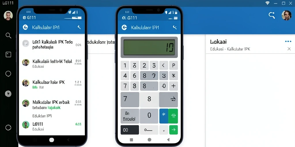 Tampilan antarmuka LG111 yang user-friendly untuk Kalkulator IPK.