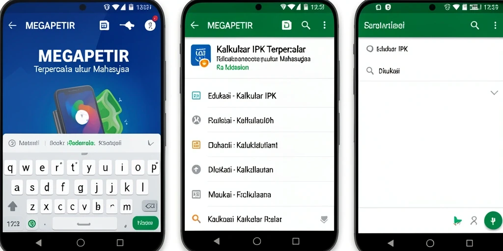 Antarmuka sederhana MEGAPETIR untuk Kalkulator IPK
