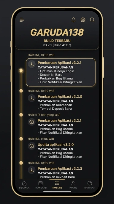Riwayat Versi Aplikasi garuda138 untuk Pengguna Android